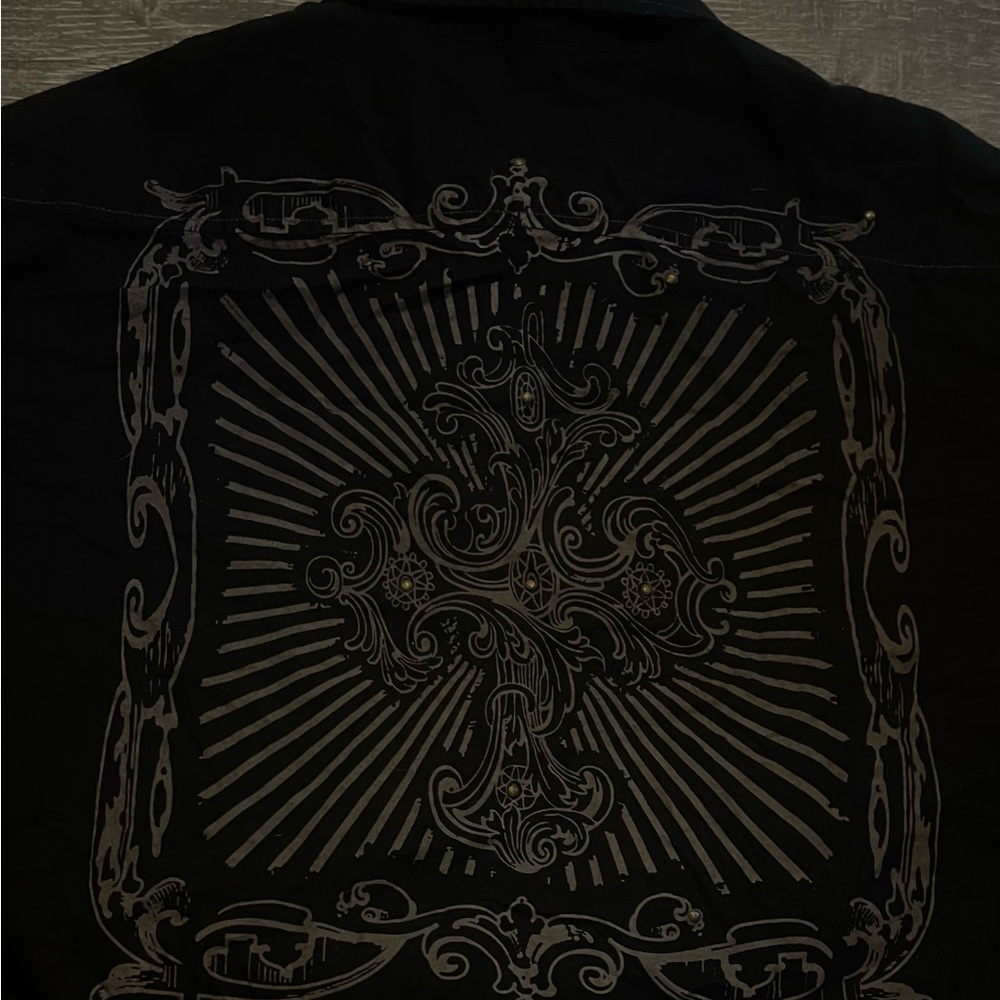 Guess button up long sleeve t shirt